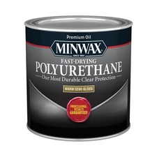 Minwax Fast-Drying Polyurethane, Gloss, Clear, 1 Quart