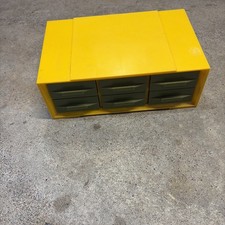 Vintage Akro-Mils 6 Drawer Small Parts Plastic Knick Knack Storage Organizer USA