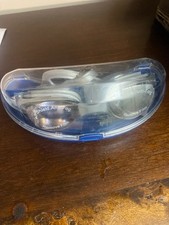 UV Shield Anti-Fog Swimming Goggles with Protective Case   Clear Lens  Adjustab
