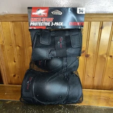 KNEE, ELBOW and WRIST PAD SET ~ Eight Ball Multi-Sport ~ Ages 14+ ~ NEW