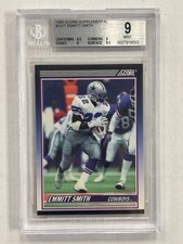 1990 SCORE Supplemental Emmitt Smith #101T RC ROOKIE BGS 9 MINT COWBOYS 