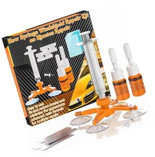 Windshield Repair Kit, Upgraded Windshield Chip Repair Kit with Pressure Syri...