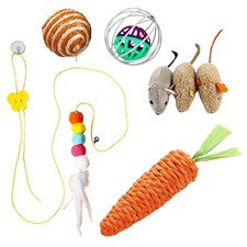 Sisal Rope Cats Chewing Toy Promotes Health Hunting Instincts for Stress Reduce