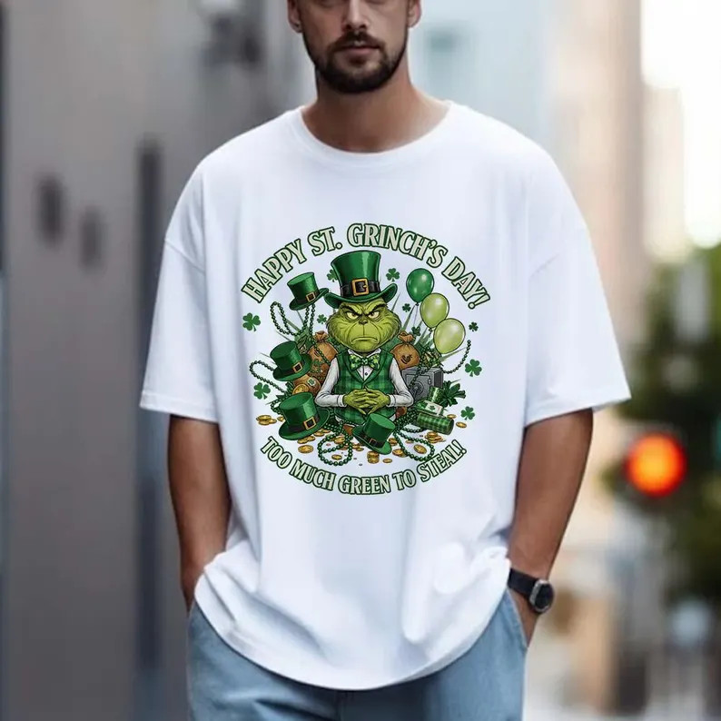 Funny Grinchy St. Patrick's Day Shirt, Happy St. Grinch's Day Tee