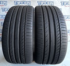 2X 255/40/19 100W CONTINENTAL CONTISPORT CONTACT TREAD 6mm REF S06 2554019 TYRES