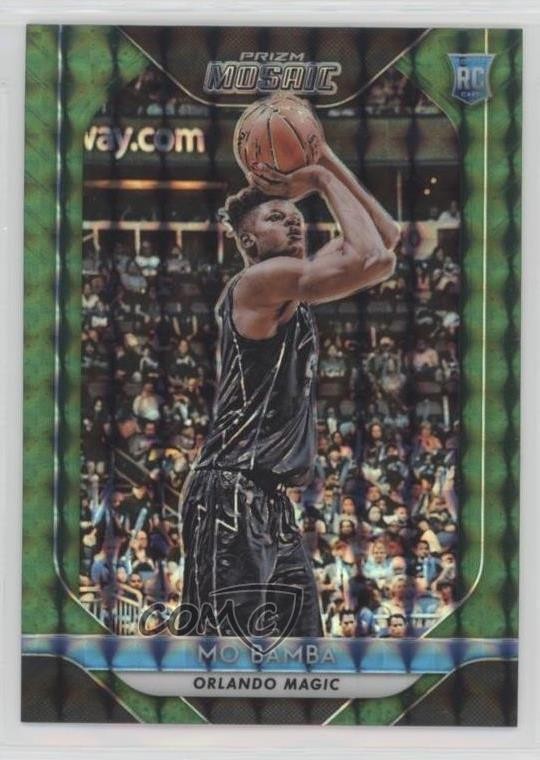 2018-19 Panini Prizm Mosaic Green Mo Bamba #77 Rookie RC 00em