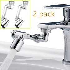 2 Pack Universal 1080 Swivel Extension Faucet Aerator Rotate Robotic Arm Extend