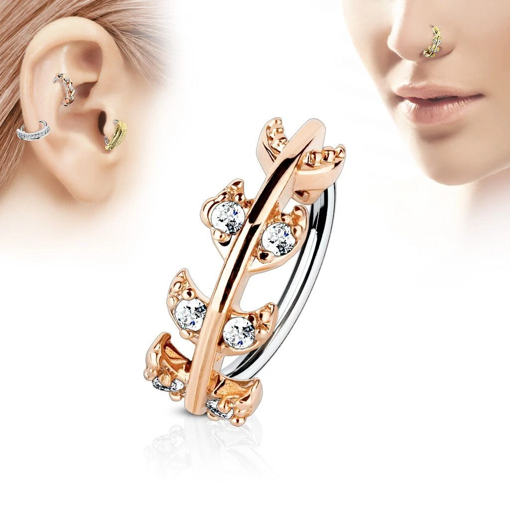 Anneau De Nez Croix Pavée - Ajustable & élégant - Acier Chirurgical Argenté
