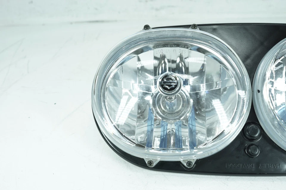 12 Harley Touring FLTR Road Glide OEM farol farol halogênio duplo - Imagem 2 de 4