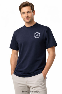 MBIG T-Shirt Dunkelblau Navy Mercedes Benz Daimler Oldtimer 