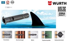 Tassello multiuso in plastica Würth SHARK® PRO ZEBRA-SHARK