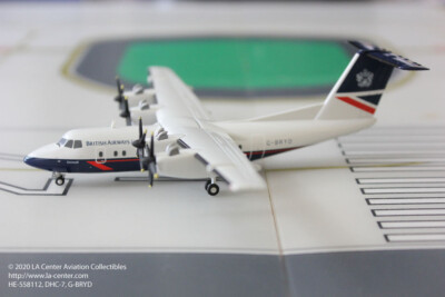 Herpa Wings British Airways De Haviland DHC-7 Old Color Diecast Model in 1:200