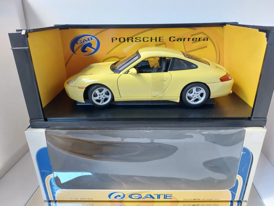 Puerta Porsche 996 cupé amarillo 1:18 en caja casi como nueva Foto 3 de 4
