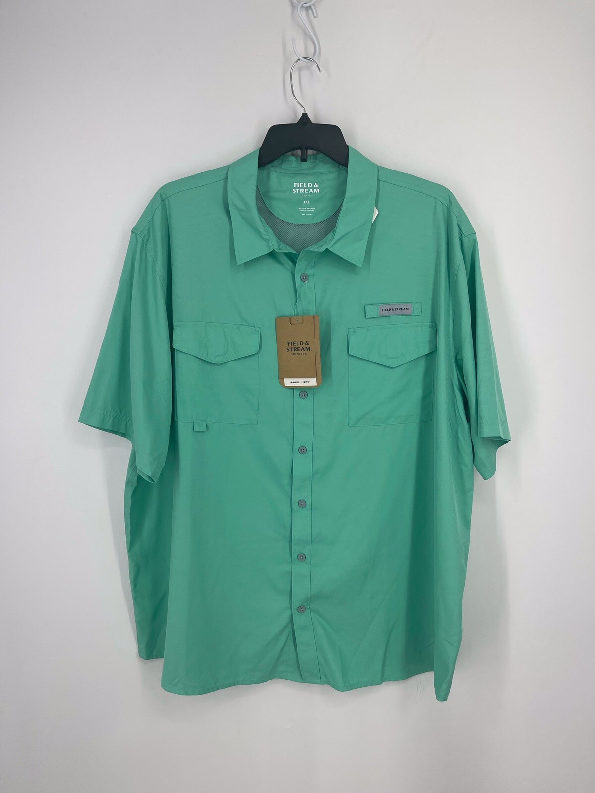 Field and Stream Men's Shirt Size 3 XL Button Up Short Sleeve Fishing