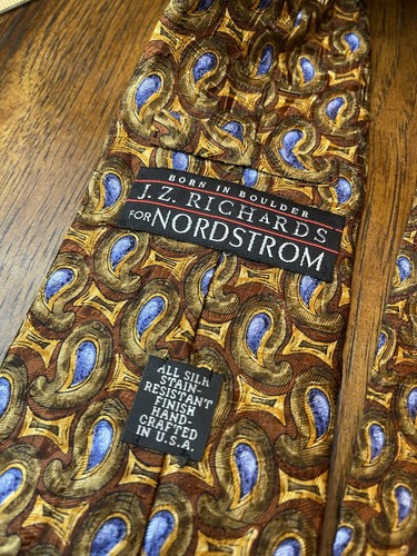 J.Z. RICHARDS FASHION DRESS SUIT DESIGNER NECKTIE TIE FREE SHIPPING - Picture 3 of 4