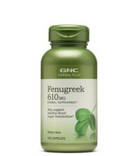 GNC Herbal Plus Fenugreek 610mg 100 Capsules(EXP:06/2027)