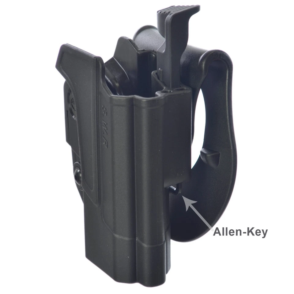 GKRT ORPAZ Polymer Thumb Release Holster 360 Rotation Paddle & Belt for Glock 27 - Image 2 of 3