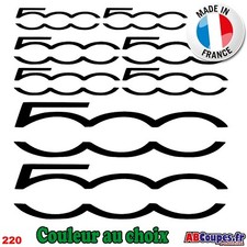 8 Stickers Autocollants 500 - Abarth Fiat  -220
