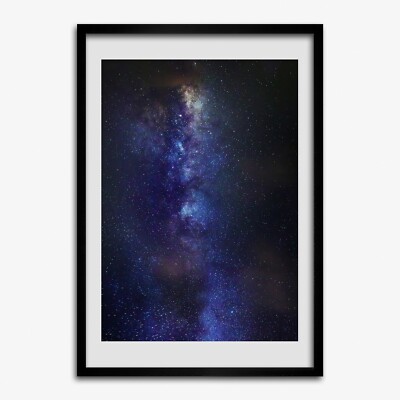 Tulup Foto auf MDF Wanddekoration Kunst Wohnzimmer 70x100cm Die Milchstraße