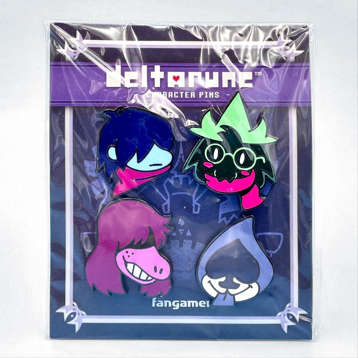 Undertale Deltarune Figure Pin #1 Set of 4 Susie Lancer Kris