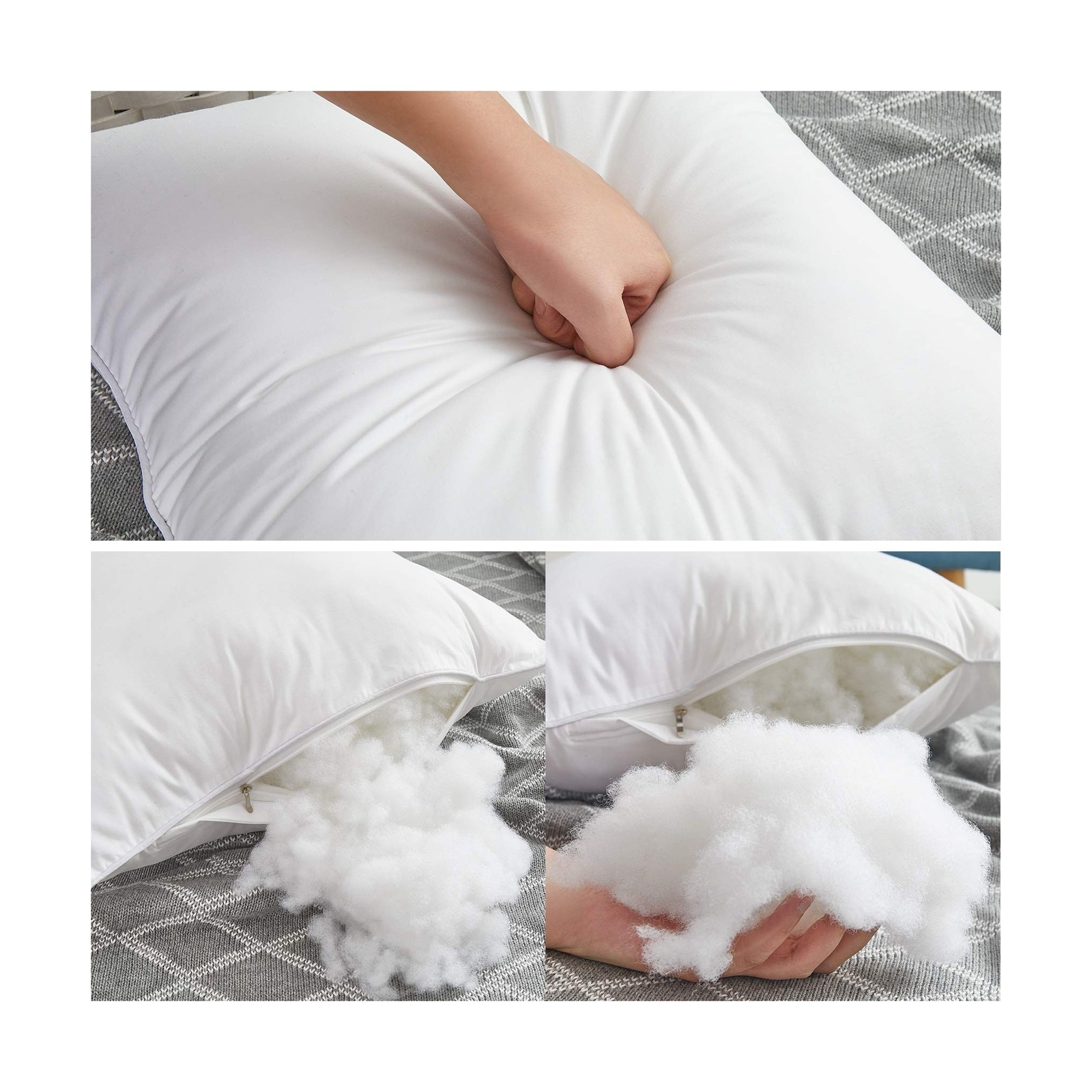 Oubonun 20 x 20 Pillow Inserts (Set of 2) - Throw Pillow Inserts with 100% Co...