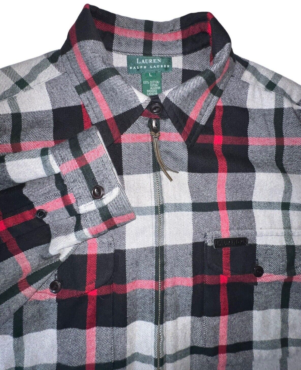 Lauren Ralph Lauren Women's Sz Large Shirt Jacket Flannel Lauren Ralph Lauren Women's Sz Large Shirt Jacket Flannel