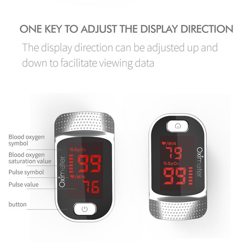 Fingertip Pulse Oximeter Finger Blood Oxygen Monitor Spo2 Reading Oxygen Meter - Bild 7 von 10