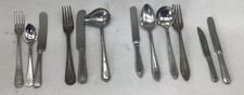 Lot Of 12 Childen's Toy Cutlery Silverware Ladles Flatware Aluminum Germany