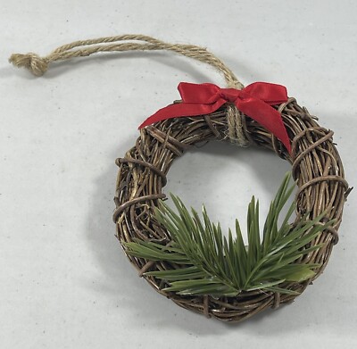 Wreath Small Ornament Christmas Tree Holiday Decorations Hanging