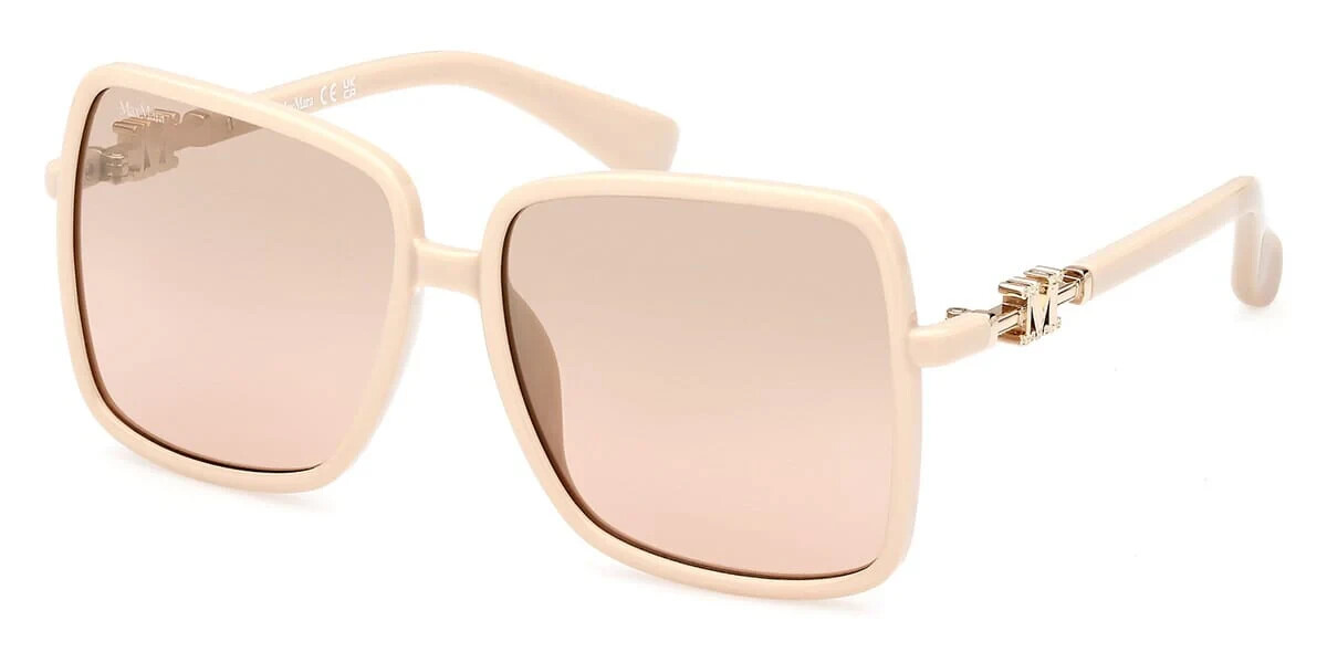 MAX MARA EMME14 MM0064-H 25G Beige Square Plastic Sunglasses  display picture 2