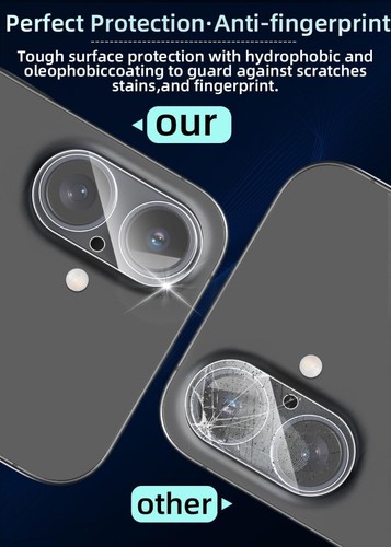 For Apple iPhone 16 Plus Camera Lens Rear Tempered Glass Protector Guard Cover - 第 12/12 張圖片