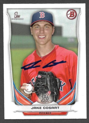 2014 BOWMAN DP 101  Jake Cosart  BOSTON RED SOX  SIGNED AUTOGRAPH AUTO COA