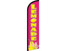 Lemonade Pink / Yellow Windless Banner Advertising Marketing Flag
