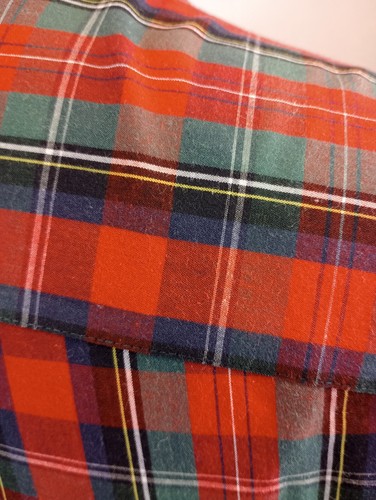 Consensus Sportswear Shirt Mens Large Red Plaid Flannel Button Down Western LS - Picture 6 of 8