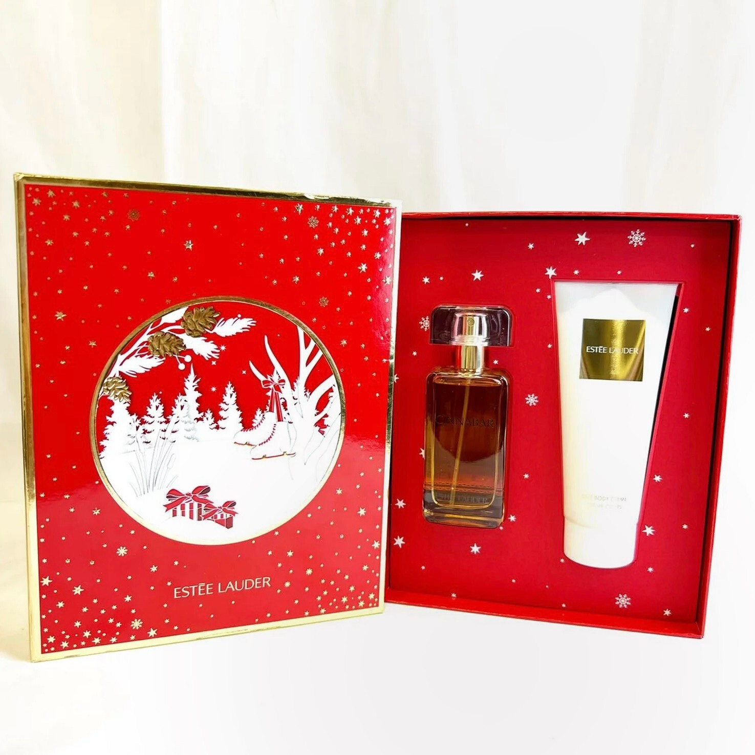 New! Estee Lauder Cinnabar Exotic Duo Set EDP Spray 1.7oz and Body Cream 3.4oz eBay