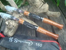 Telescopic Fishing Rod Cork Handle Spinning/Casting Fishing Role Carbon Fiber