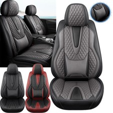 For Toyota Tundra 2008-2024 Car 25 Seat Covers Leather Front Rear Full Cushion