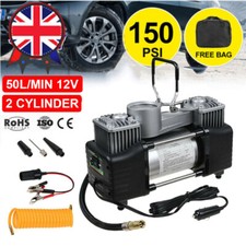 Tire Inflator Car Air Pump Compressor Electric Portable Auto 12V Volt 150 PSI UK