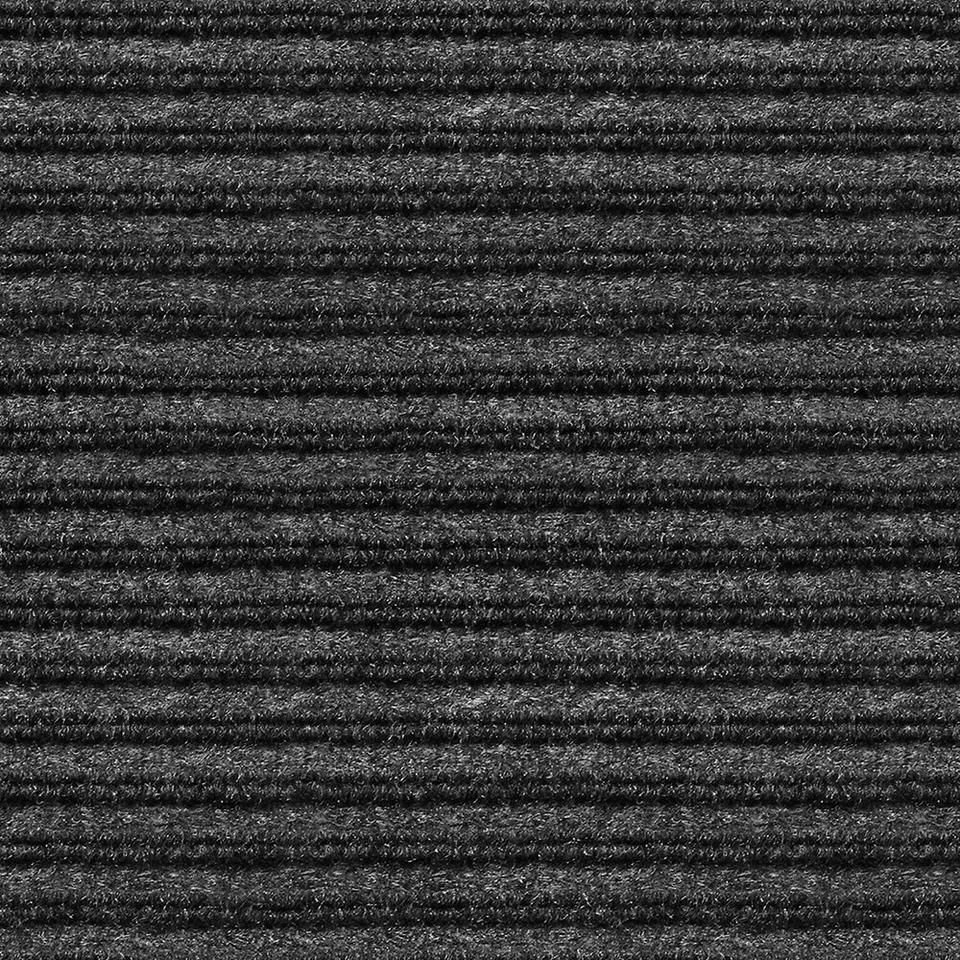 INDOOR/OUTDOOR DOUBLE-RIBBED CARPET RUNNER Skid-Resistant SMOKEY BLACK - Image 2 of 4