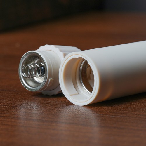 Set of Two Flameless Ivory Taper Candles Flickering with Remote Battery Operated - Picture 6 of 6