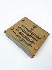 Caesar's Codex Wood Toy Novelty Decoder Deciphering Tool 6.25" X 5.5"