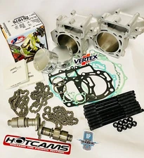 05-11 Brute Force Teryx 750 Cylinders Mudbuster Hotcams Complete Top End Rebuild