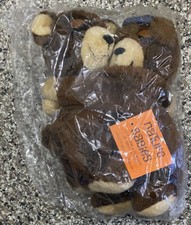 NEW VINTAGE Dakin 1977 Hugging TEDDY BEAR Nature Babies Plush STUFFED ANIMAL NIP