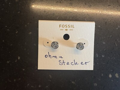 Fossil Ohrringe Ohrstecker Kugeln Zirkonia Stainless Steel Farbe Rose Gold