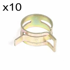 10pcs 9mm 0.35" ID Spring Band Clip Action Silicone Vacuum Hose Clamp