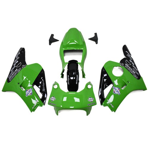 Green Black ABS Fairings For Kawasaki ZXR400 Motorcycle Bodywork Cowling Frames - Picture 2 of 7