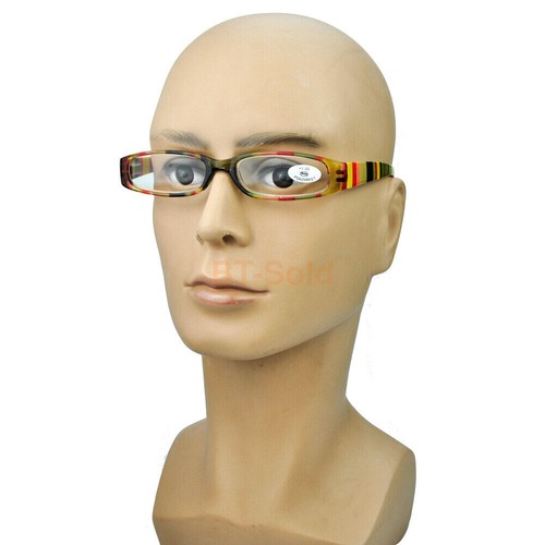 Small Rectangle Spring Hinges Reading Glasses +1.0 1.5 2.0 2.5 3.0 3.5 Men Women - Picture 4 of 16