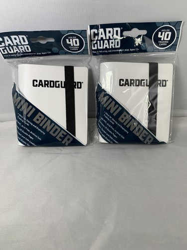 Card Guard Mini Card Trading Card Binder X2 With Strap White Holds 40 