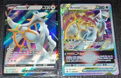Arceus VSTAR SWSH307 & Arceus V SWSH306 Promo TCG Pokémon NM | eBay