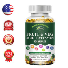 Fruit and Veggie Whole Supplement, Superfood Fruits and Vegetables 60 Capsules